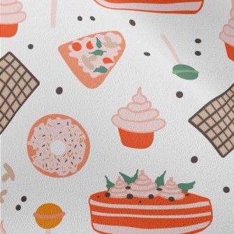 Delicious Food Doodles Chiffon