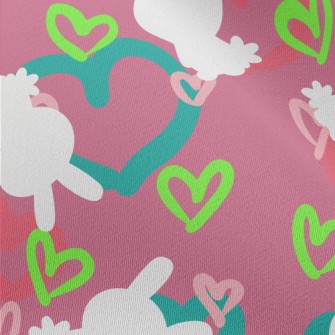Colorful Love Graffiti And Rab Chiffon