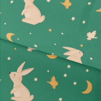 Moon And Rabbit Illustration Waterproof Oxford
