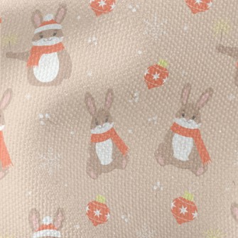 Cute Rabbit Playing With Fairy Waterproof Canvas