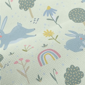 Forest Running Rabbit Performance Linen