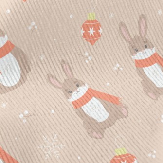 Cute Rabbit Playing With Fairy Standard Corduroy