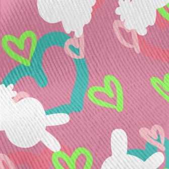 Colorful Love Graffiti And Rab Standard Corduroy