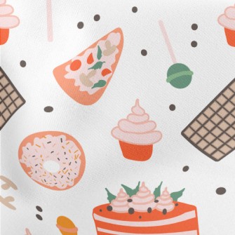 Delicious Food Doodles Stretch Ponte