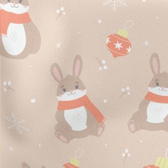 Cute Rabbit Playing With Fairy Stretch Ponte