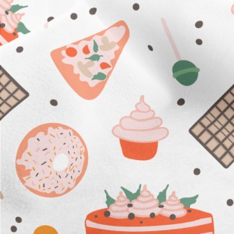 Delicious Food Doodles Micro Fleece