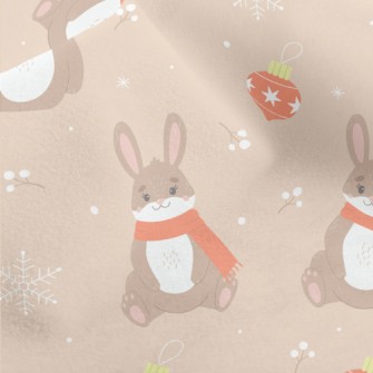 Cute Rabbit Playing With Fairy Micro Fleece