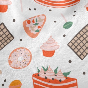 Delicious Food Doodles Minky