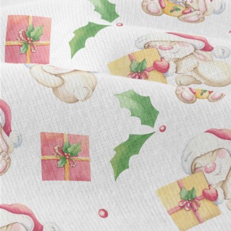 Watercolor Bunny For Christmas Modern Jersey
