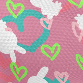 Colorful Love Graffiti And Rab Pongee