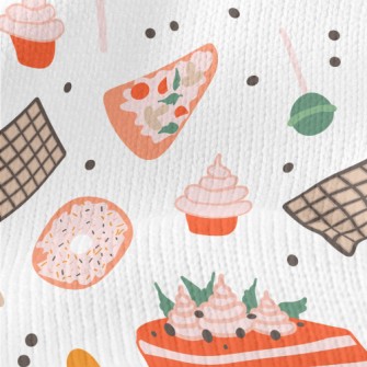 Delicious Food Doodles Stretch Jersey