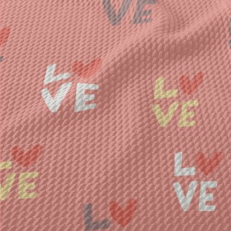 Love English Letters Birdseye Piqué