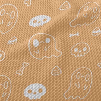 Crying Ghost And Skull Birdseye Piqué