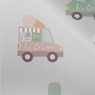 Ice Cream Trucks In Different  Chiffon