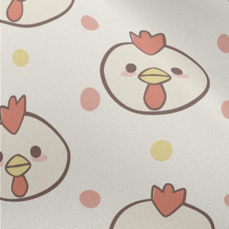 Round Cute Cock Chiffon