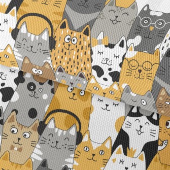 Cats Of Various Shapes Waterproof Oxford