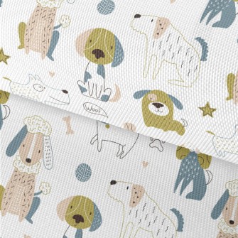 Simple Colorful Dog Waterproof Oxford