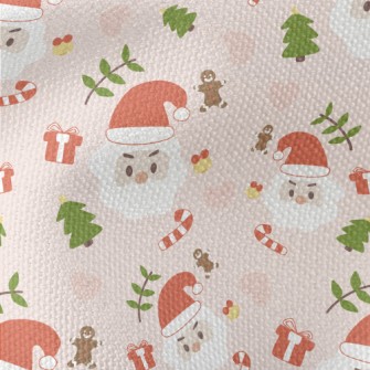 Santa Claus And Gingerbread Ma Waterproof Canvas