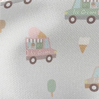 Ice Cream Trucks In Different  Waterproof Canvas