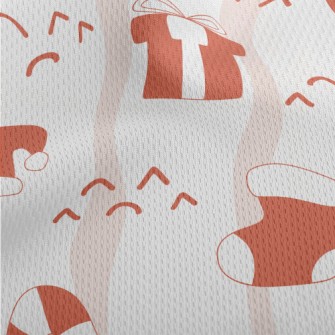 Christmas Cat Gifts And Candy  Athletic Mesh Flat Back