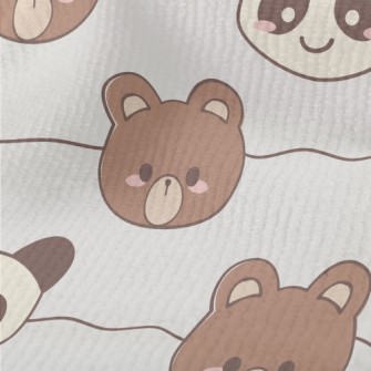 Cute Brown Bear And Panda Terry