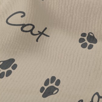 Cat English And Fish Bone Paw  Terry