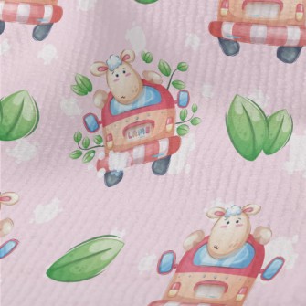 Sheep Driving A Car Terry