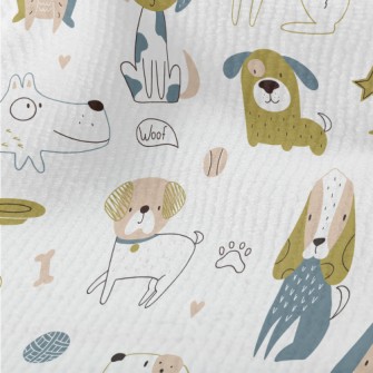 Simple Colorful Dog Terry