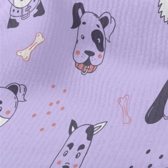 Simple Line Color Dog Terry