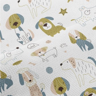 Simple Colorful Dog Performance Linen