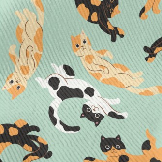 Happy Lazy Cat Standard Corduroy