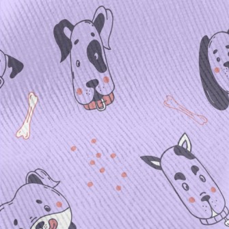 Simple Line Color Dog Standard Corduroy