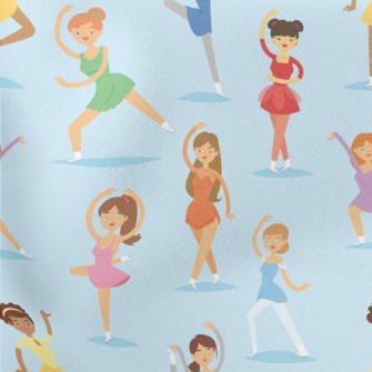 Various Women Dancing Stretch Ponte
