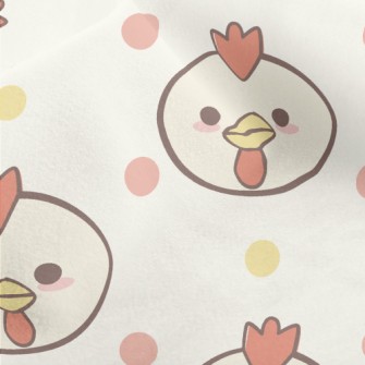 Round Cute Cock Micro Fleece