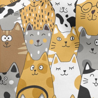 Cats Of Various Shapes Micro Fleece