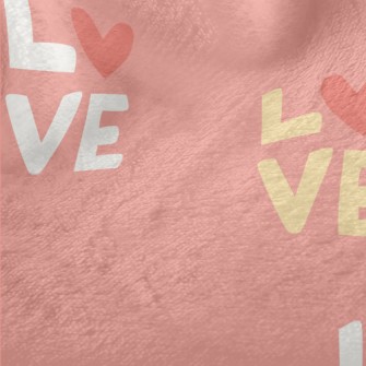 Love English Letters Minky