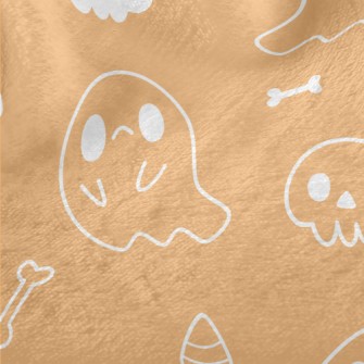 Crying Ghost And Skull Minky