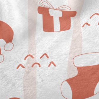 Christmas Cat Gifts And Candy  Minky