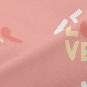 Love English Letters Piqué