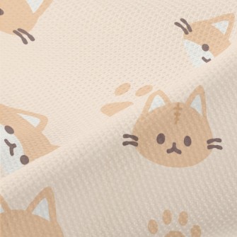 Orange And White Cat And Paw P Piqué
