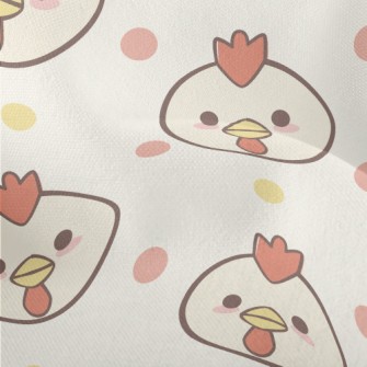 Round Cute Cock Lightweight Performance Linen