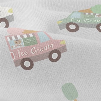 Ice Cream Trucks In Different  Modern Jersey
