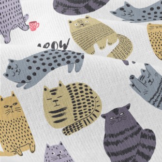 Fluffy Chubby Cat Modern Jersey