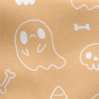 Crying Ghost And Skull Jersey Backed Fleece