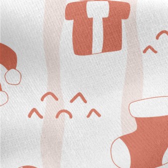 Christmas Cat Gifts And Candy  Jersey Backed Fleece