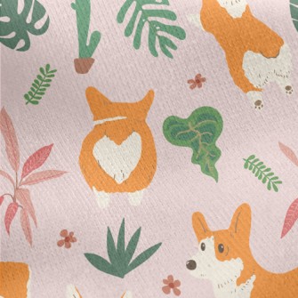 Graffiti Realistic Corgi Jersey Backed Fleece
