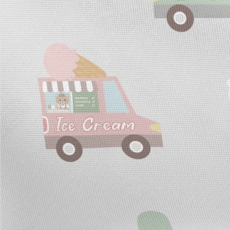 Ice Cream Trucks In Different  Pongee