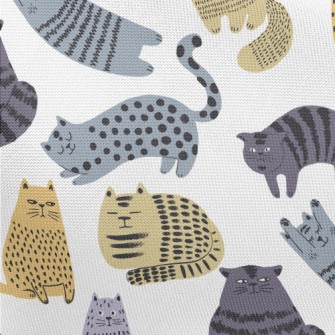 Fluffy Chubby Cat Pongee