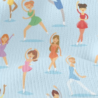 Various Women Dancing Stretch Jersey