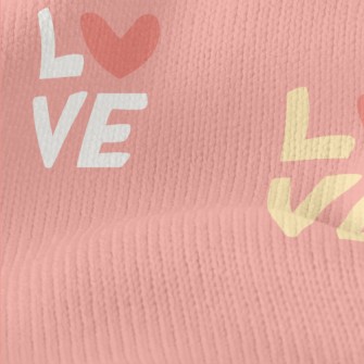 Love English Letters Stretch Jersey
